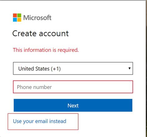 hotmail.com sign in email account create