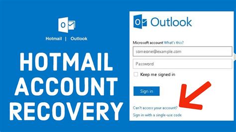 hotmail.com sign in email account recovery
