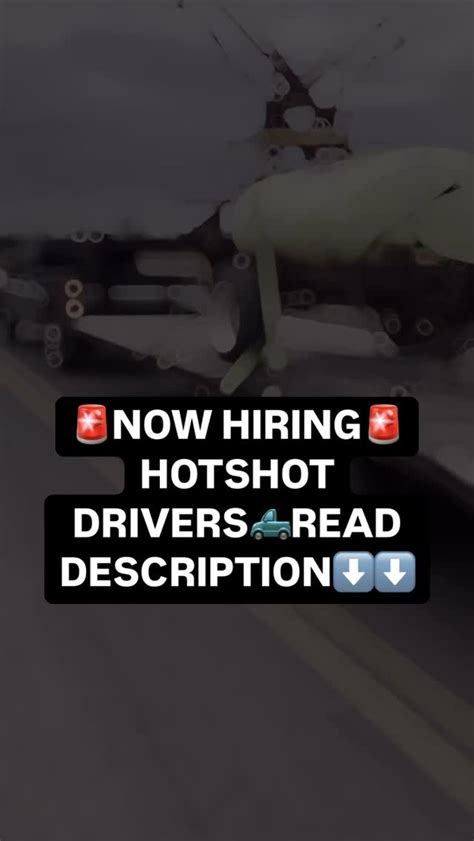 Hotshot Drivers Wanted