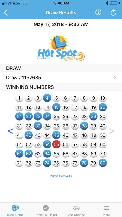 hotspot california lottery results today