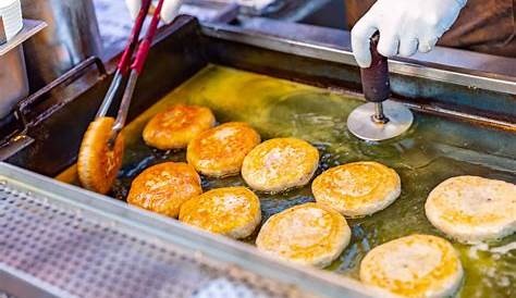 Hotteok Korean Street Food ( Sweet Pancakes) Is A Popular