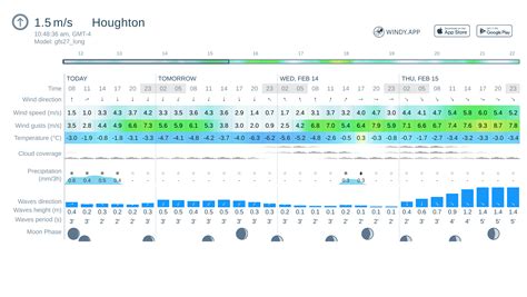 houghton 10 day forecast