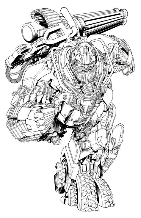 Hound Transformers Coloring Page