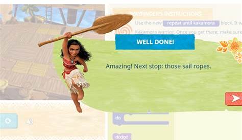 Hour Of Code Games Moana Disney Releases Free, ''Themed Coding Game For Kids