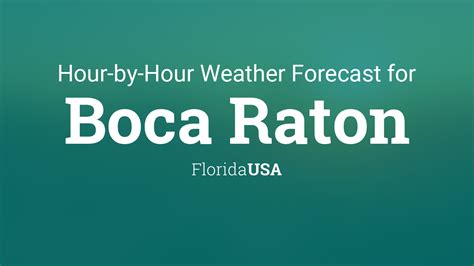 hourly weather forecast boca raton fl