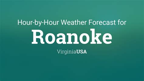 hourly weather forecast for roanoke va