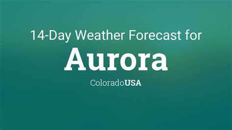 hourly weather forecast in aurora colorado