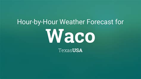 hourly weather waco texas