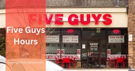 hours for five guys