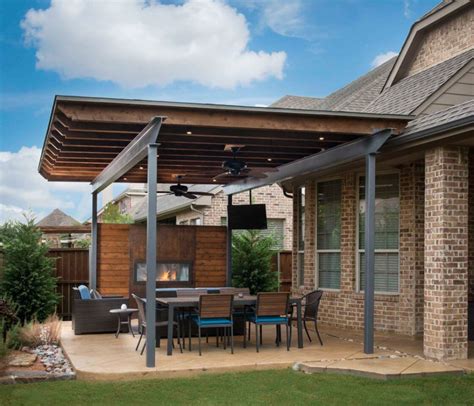 House Attached Patio Roof Plans