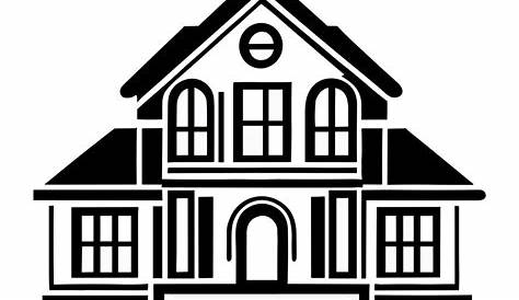 House Clipart Black And White Transparent 4 Drawing (PNG )