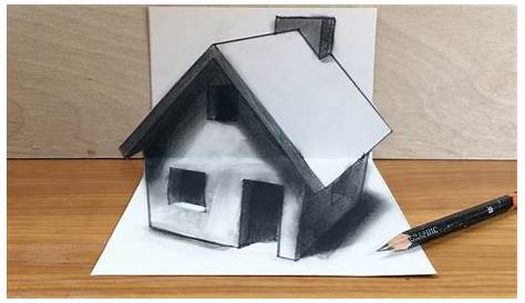 House Drawing Easy 3d Building At Explore