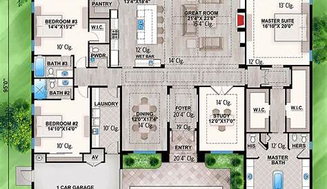 Superb Single Level Home Plans One House Plan - JHMRad | #165209