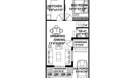House Map 20 X 50 Feet Plan For By Plot (Plot Size 111