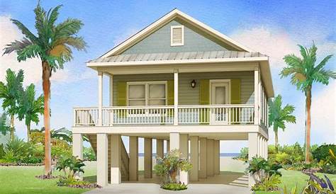 House On Stilts Plans Design planch462 8 Coastal