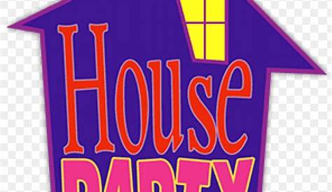 House Party Logo Clipart , Transparent