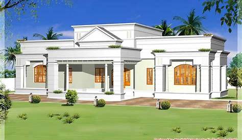 House Plans Kerala Style Single Floor Storey Home Design At 2000 Sq.ft