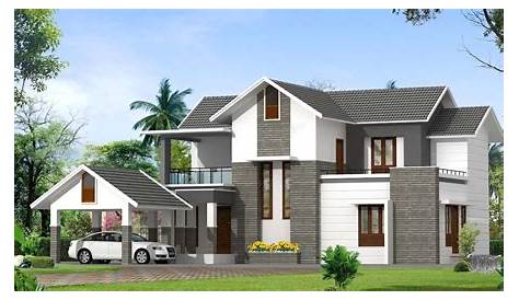 House Plans Kerala Contemporary Plan At 2000 Sq.ft
