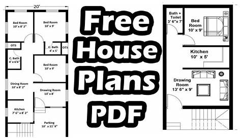 House Plans Pdf Free Download Small Plan With PDF And CAD File