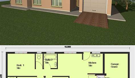 3 Bedroom House Plan MLB 008.1S Single storey house