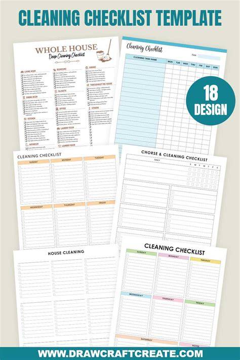 House cleaning checklist create custom
