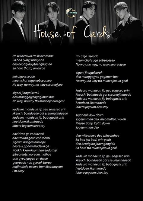 BTS Outro House of Cards Lyrics (Han/Rom/Eng) YouTube