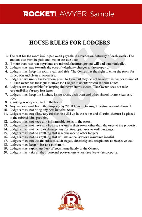House Rent Rules