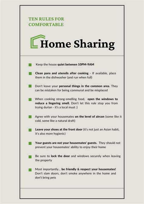 House Sharing Rules