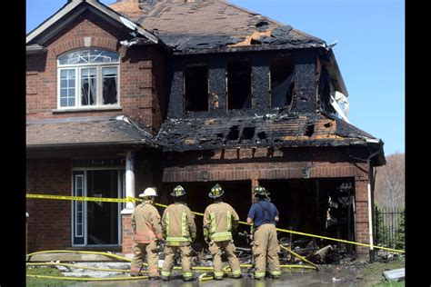 House fire and damage