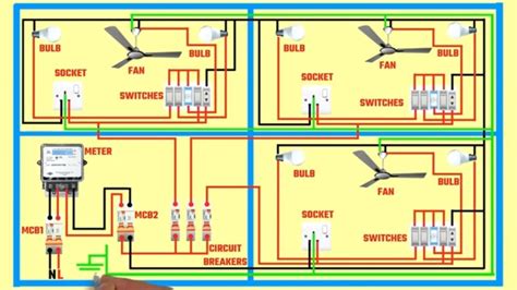 Complete Electrical House Wiring Home Wiring Diagram Single Phase