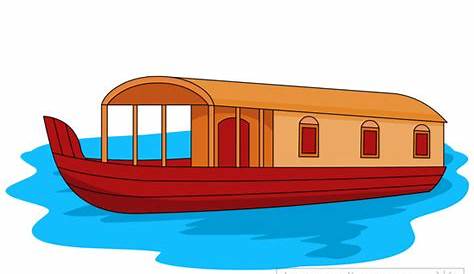 Kerala Houseboat Vector Background Illustration 158538