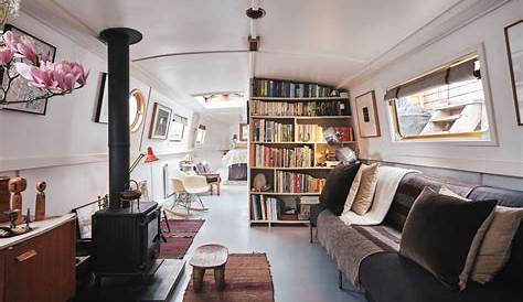 Solarpowered houseboat boasts spectacular interior design
