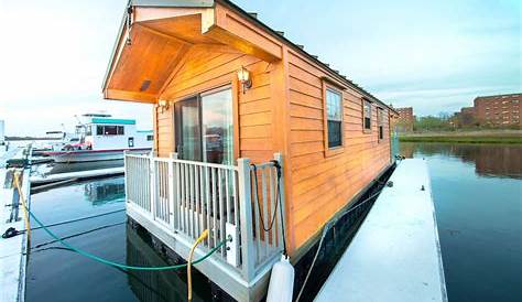 Live on an adorable houseboat docked in Queens for just