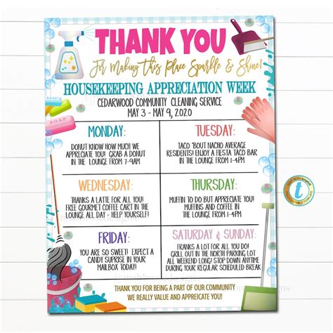 Housekeeping Week Flyer