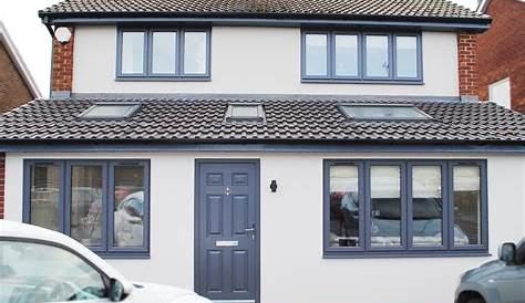 Beautiful Full house of Anthracite Grey Windows on a