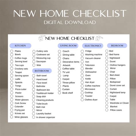 Housewarming Items List