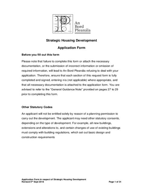Housing Development Application