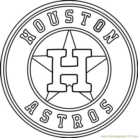 houston astros logo coloring page