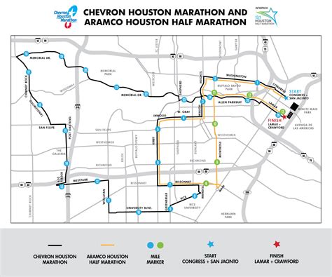 houston chevron marathon 2023 map