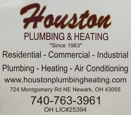 houston plumbing and heating newark ohio