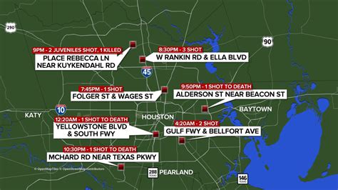Houston Shooting Map