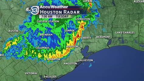 houston weather hourly radar map