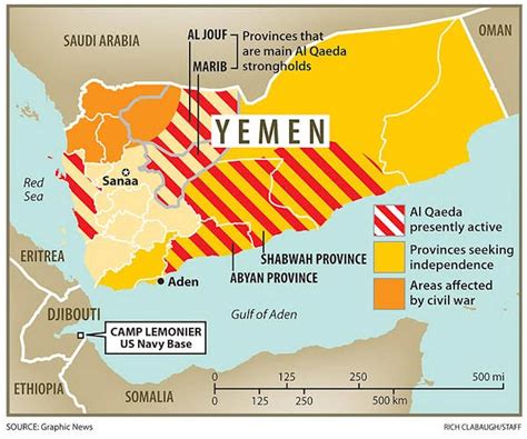 houthis in yemen map