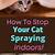 how do cats spray