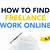 how do i find freelance work online