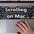 how do i scroll down on a mac