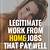 how do you find a legitimate work at home job opportunities