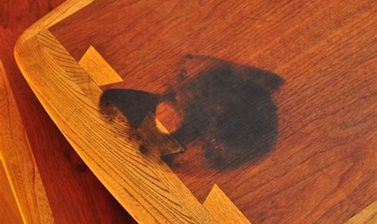 how do you remove stains from teak furniture