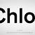 how do you spell chloe