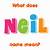 how do you spell neil